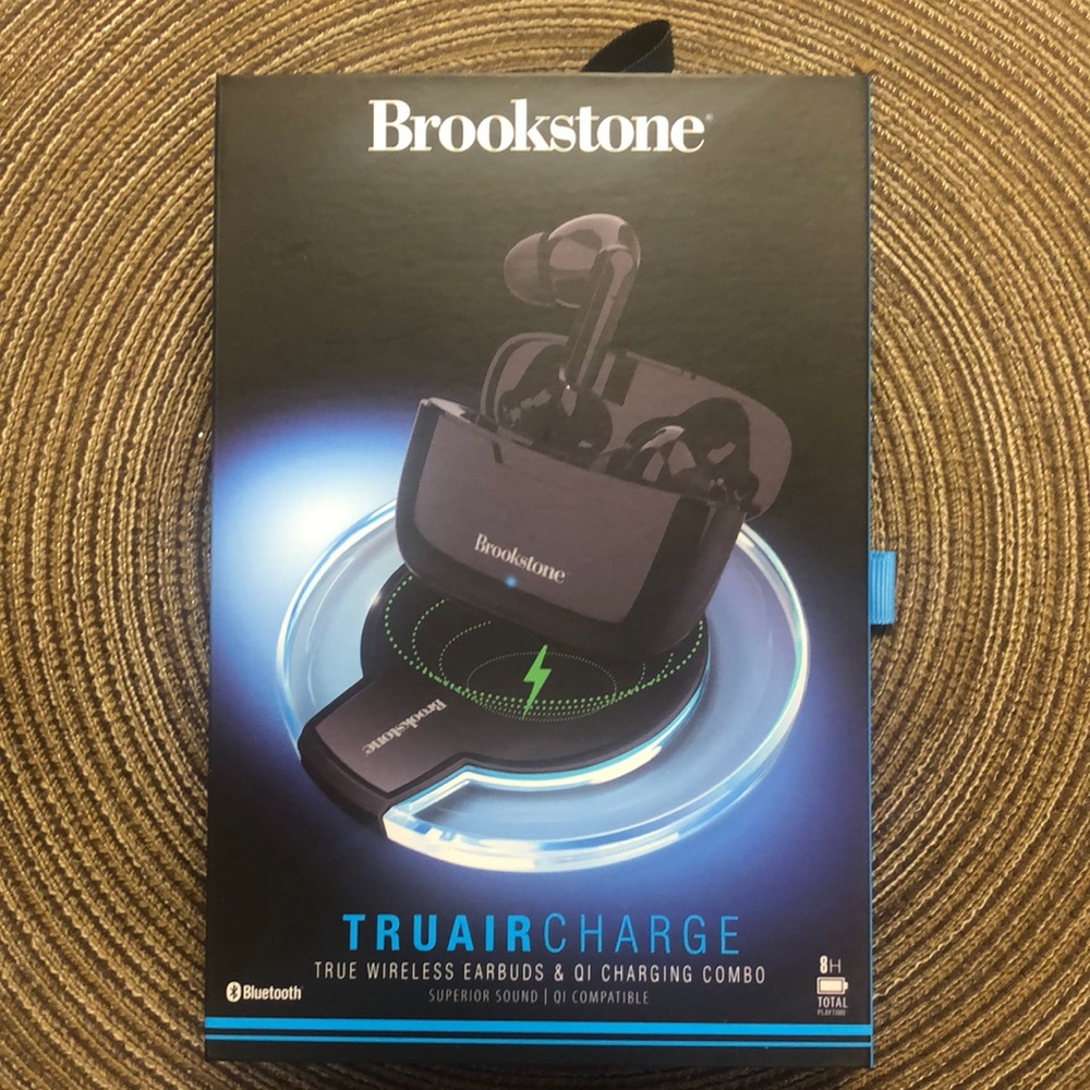 Brookstone Truair Earbuds & Charging Station